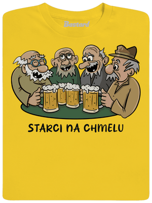 Starci na chmelu pánské tričko Gold