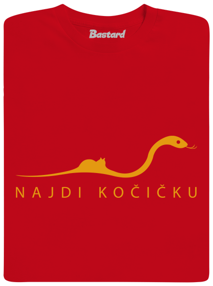 Najdi kočičku dětské tričko Red