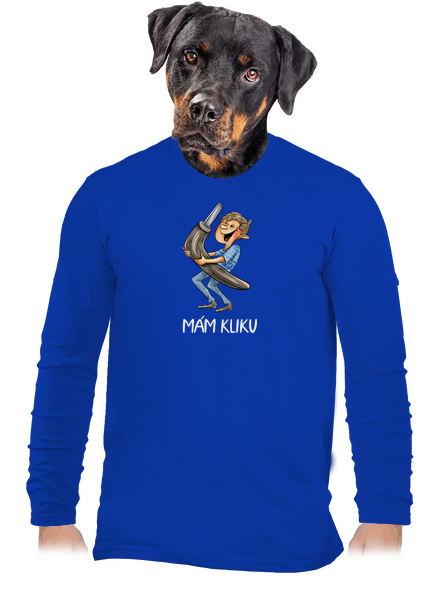 Mám kliku pánské dlouhý rukáv Royal Blue
