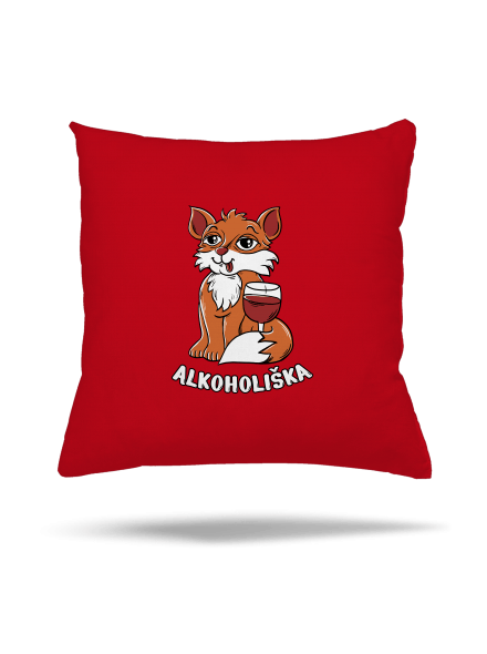Vínová Alkoholiška polštář Red