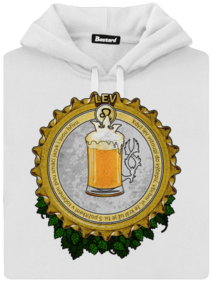 Pivní horoskop: Lev dámská mikina klokanka White