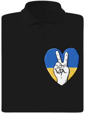 Ukrajina - Mír pánská polokošile Black