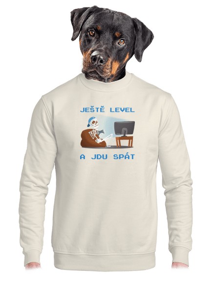 Ještě level unisex mikina bez kapuce Off White