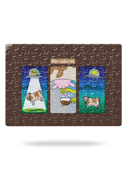 Alien Cappuccino puzzle White