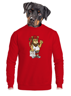 unisex mikina bez kapuce