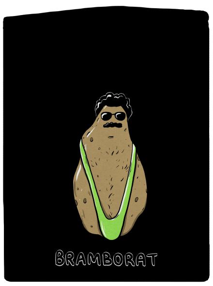 Bramborat pánská mikina na zip Black