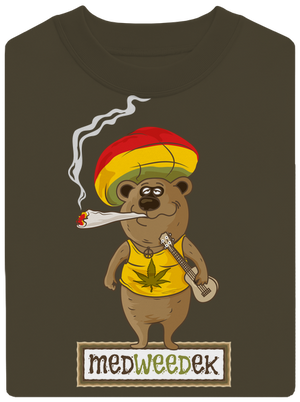 Medweedek unisex mikina bez kapuce Urban Khaki