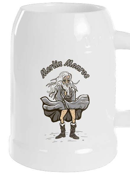 Merlin Monroe půllitr White