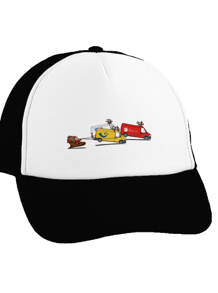 Santa se soby kšiltovka truckerka Black cap