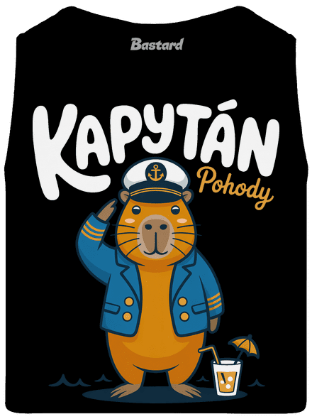 Kapytán pohody pánské tílko Black