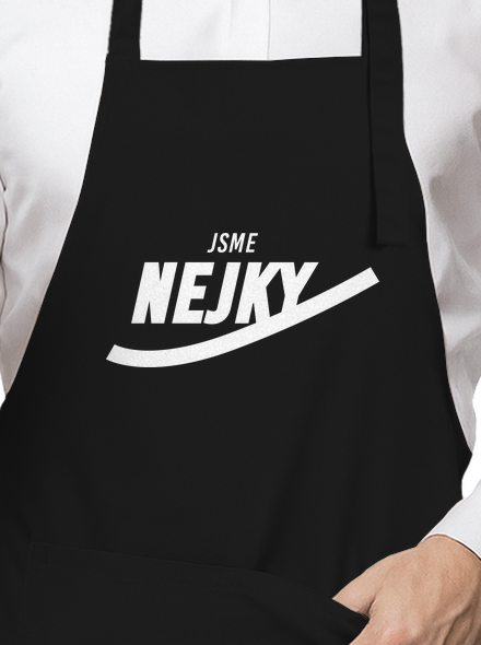 Nejky zástěra Black
