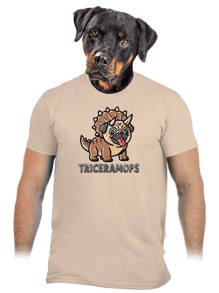 Triceramops pánské tričko Sand