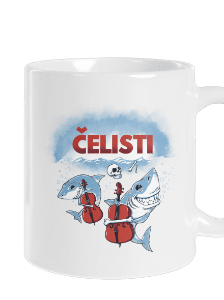 Čelisti klasický hrnek White