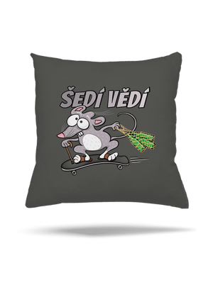 Šedí vědí - myšák polštář Gray Pol