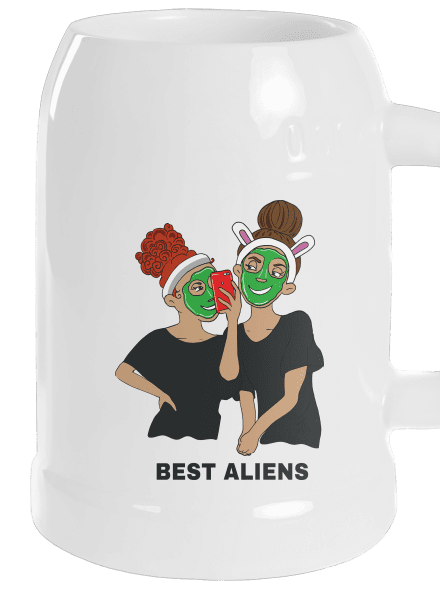 Best aliens půllitr White