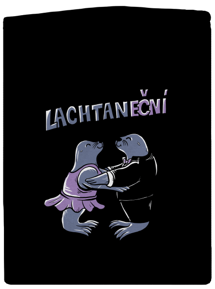 Lachtaneční dámská mikina na zip Black