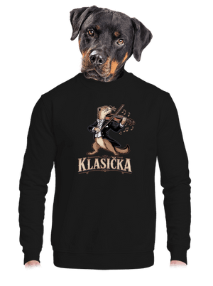 unisex mikina bez kapuce