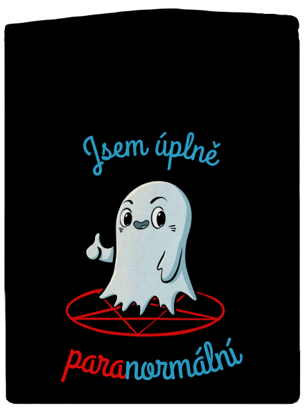 Jsem paranormální pánská mikina na zip Black