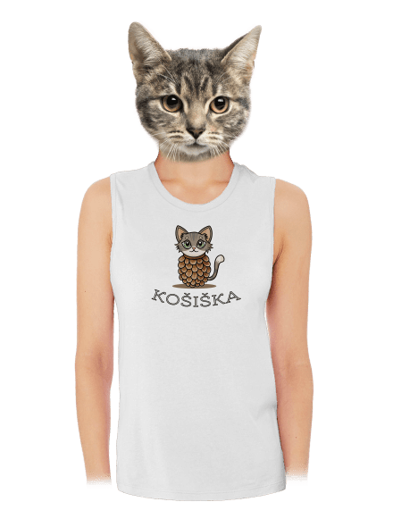 Košiška dámské tílko volné White