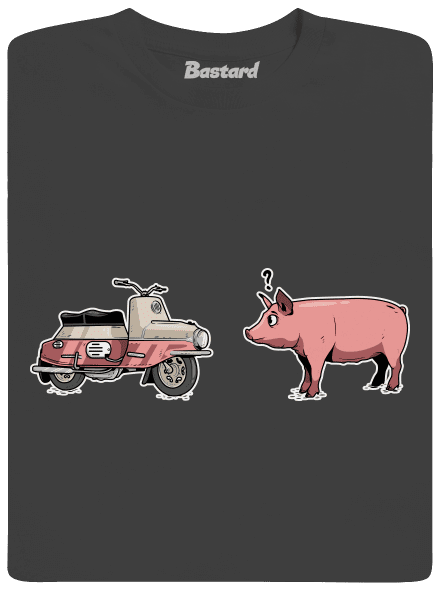 Praseta pánské tričko Dark Grey