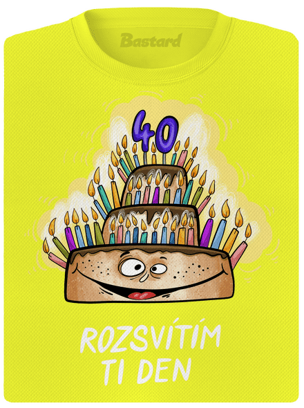Rozsvítím ti den dámské sportovní tričko Neon Yellow
