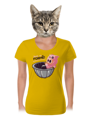 Ve formě dámské tričko Yellow