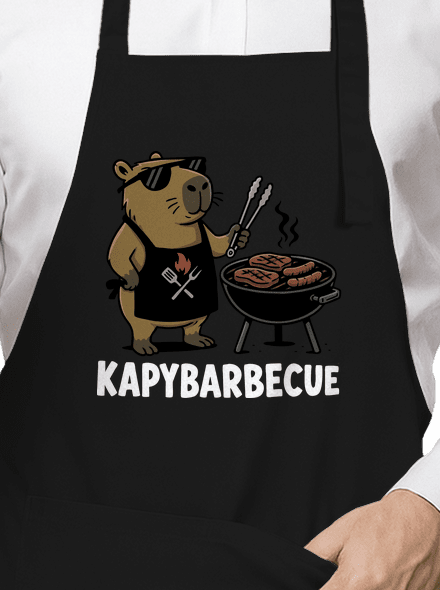 Kapybarbecue zástěra Black