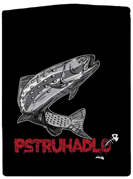 Pstruhadlo dámská mikina na zip Black