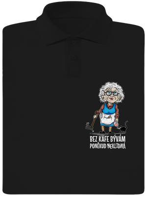 Neklidná bez kafe pánská polokošile Black
