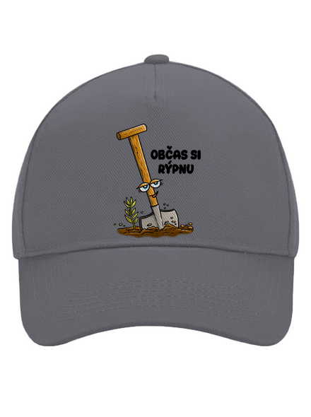 Občas si rýpnu kšiltovka baseballka Graphite grey