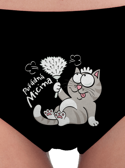 Macek a Micina dámské kalhotky Black