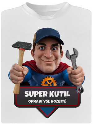 Super táta dětské sportovní tričko White