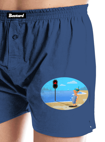 Bezpečné plavání pánské trenky Blue