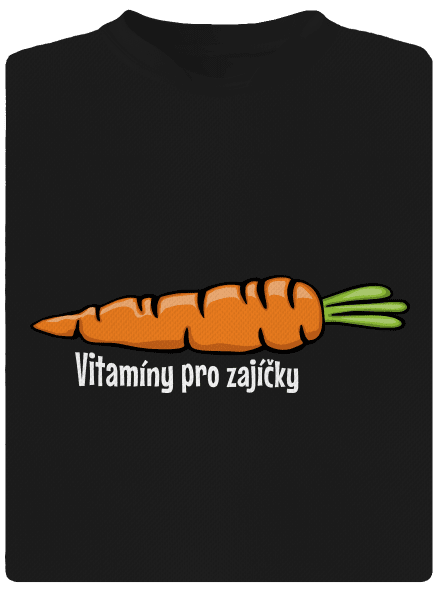 Vitamíny pro zajíčky pánské sportovní tričko Black