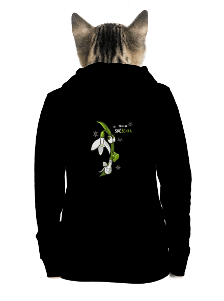 Sněženka a Tulipán dámská mikina na zip Black