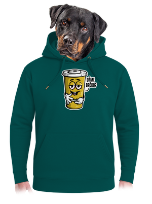 Dáme brčko? unisex mikina premium Emerald Green