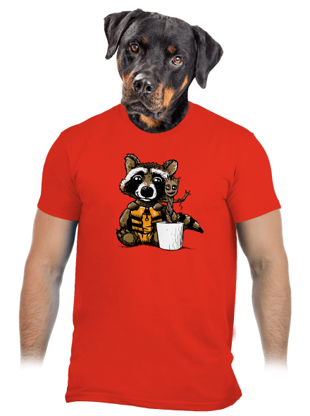 Strážci galaxie pánské tričko Fiery Red