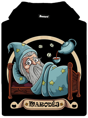 Maroděj pánská mikina klokanka Black