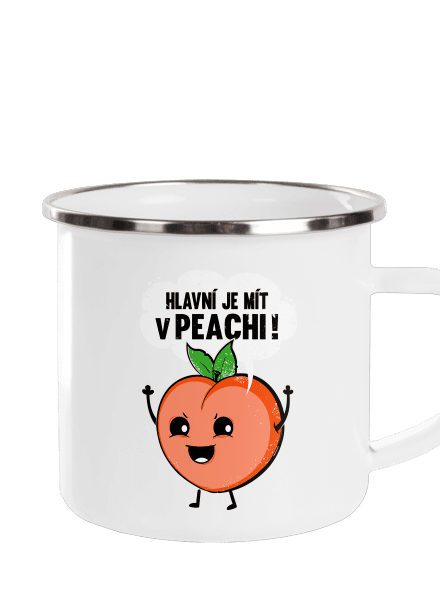 V peachi plecháček White