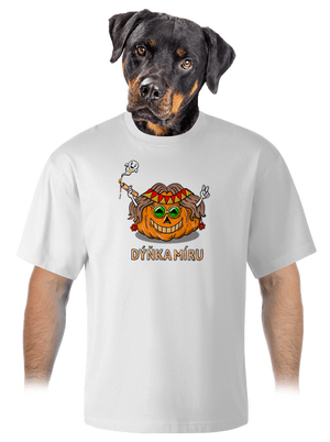 Dýňka míru unisex tričko oversized White