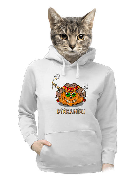 Dýňka míru dámská mikina klokanka White