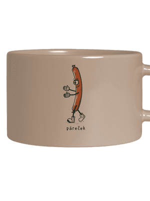 Páreček hrnek makronka Brown Macaron