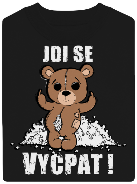Jdi se vycpat unisex mikina bez kapuce Black