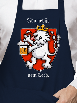 Kdo nepije, není Čech zástěra Navy