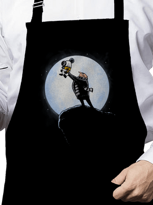 Mimoní král zástěra Black