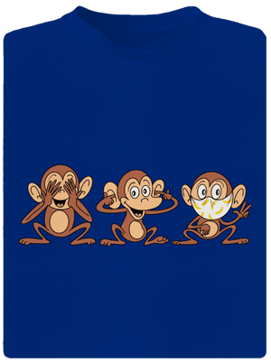 Opičky pánské sportovní tričko Royal Blue Mal