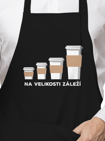 Na velikosti záleží zástěra Black