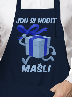 Jdu si hodit mašli zástěra Navy