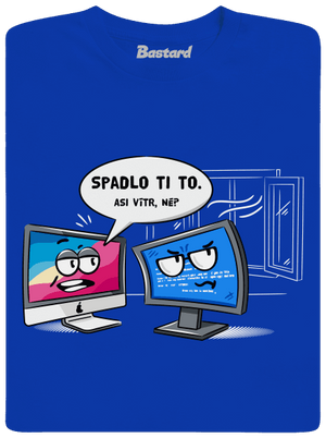 Mac vs. Windows pánské dlouhý rukáv Royal Blue
