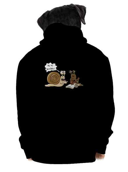 Bezďák pánská mikina na zip Black